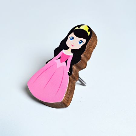 Handmade Acacia Wood Princess Handle Set